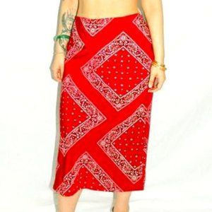 Red Bandana Skirt
